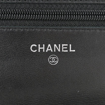 Chanel Caviar Timeless CC Wallet On Chain WOC Black 6 of 15