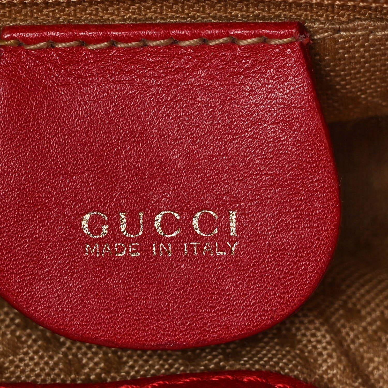 Gucci Calfskin Bamboo Mini Backpack Red 6 of 11