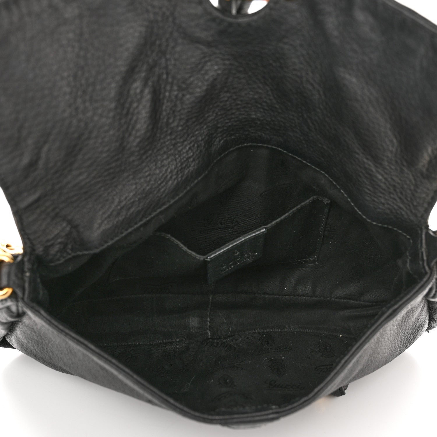 Gucci Calfskin Bamboo Croisette Evening Bag 5 of 10