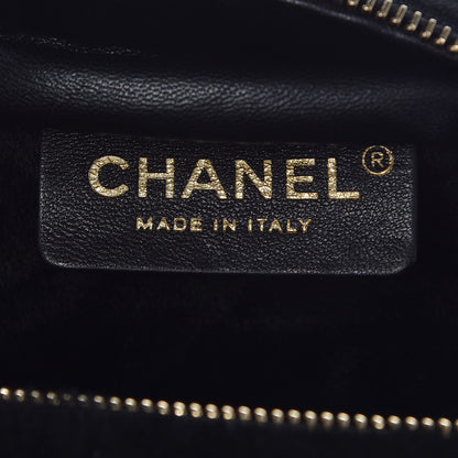 Chanel Calfskin Fur Quilted Waist Bag Fanny Pack Black 6 of 8