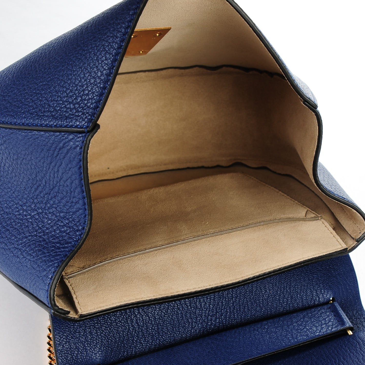Chloe Grained Lambskin Drew Shoulder Bag Royal Navy 6 of 7