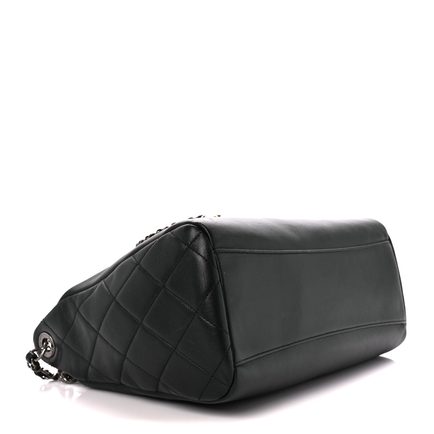 Chanel Calfskin Chain 20s Signature Hobo Black 4 of 12