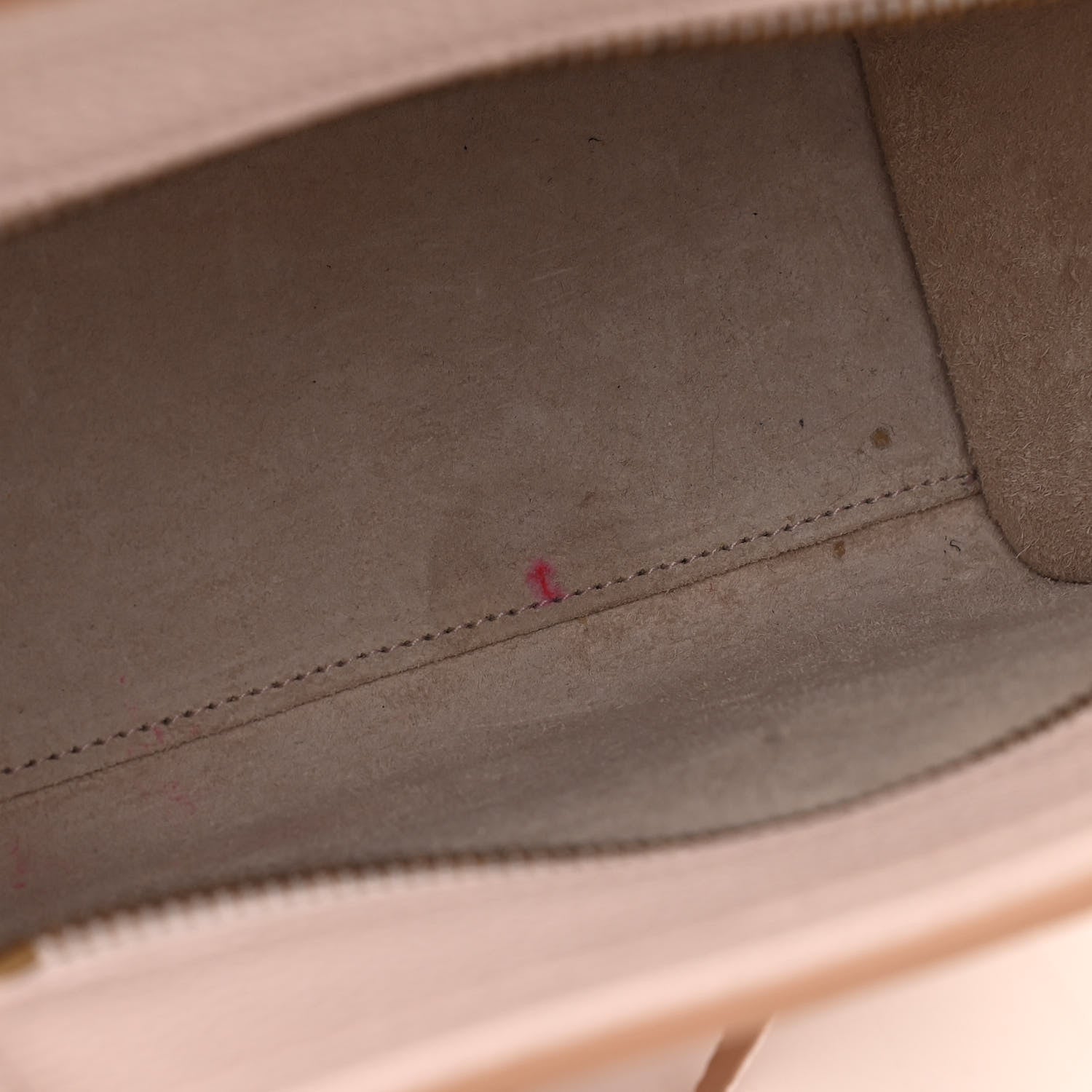 Celine Drummed Calfskin Nano Luggage Pale Pink 14 of 16
