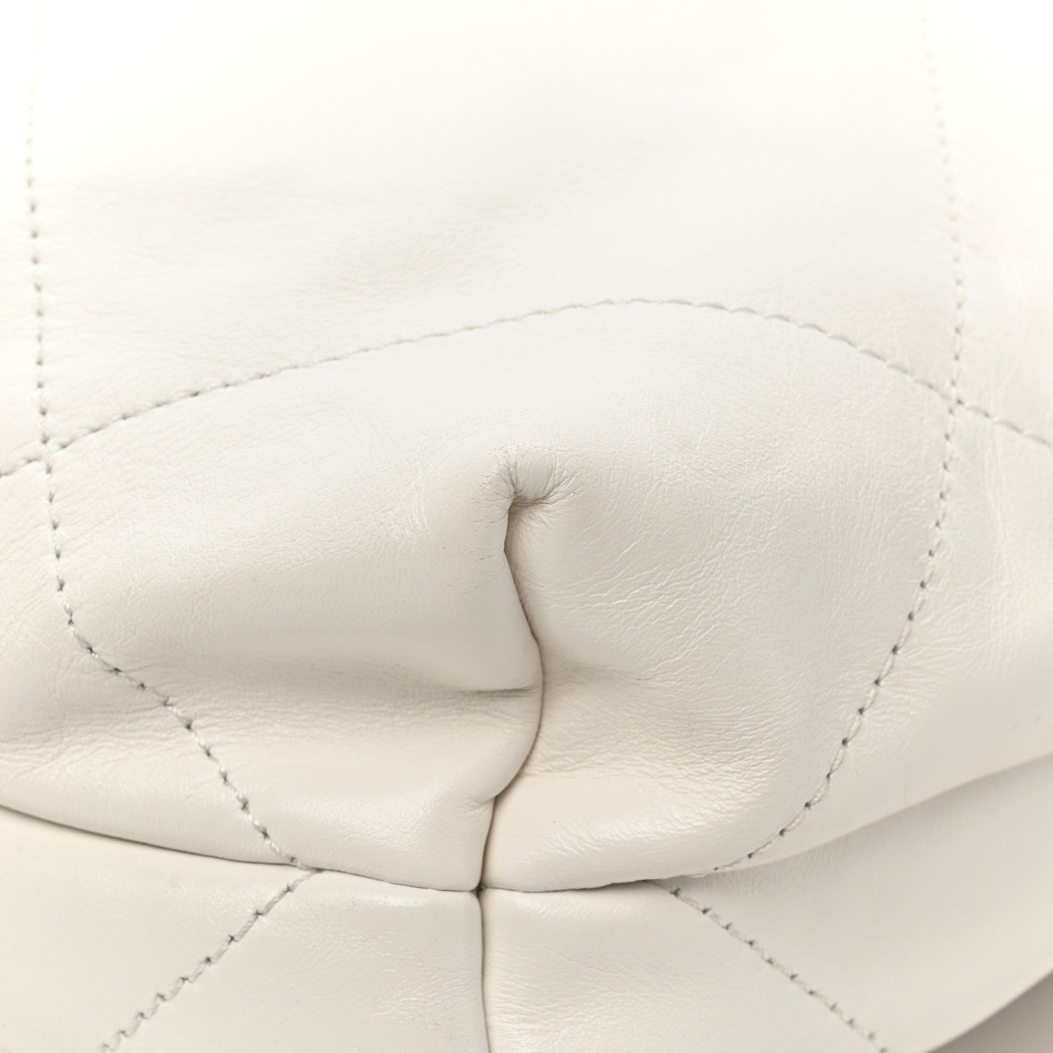 Chanel Shiny Calfskin Quilted Small Rainbow Chanel 22 White 15 of 15