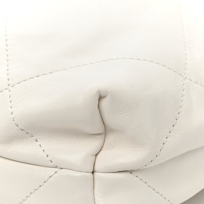 Chanel Shiny Calfskin Quilted Small Rainbow Chanel 22 White 15 of 15