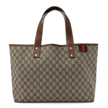 Gucci GG Plus Monogram Medium Signature Web Loop Tote Light Brown 1 of 18