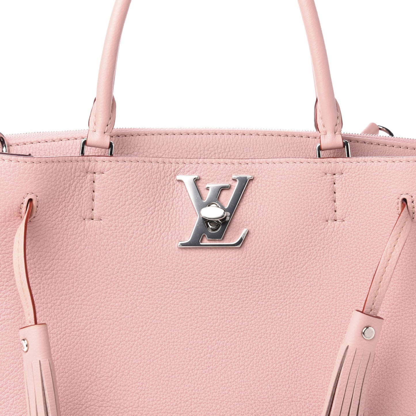 Calfskin Lockmeto Rose Poudre