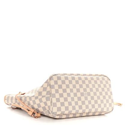 Louis Vuitton Damier Azur Neo Neverfull MM Rose Ballerine 5 of 12