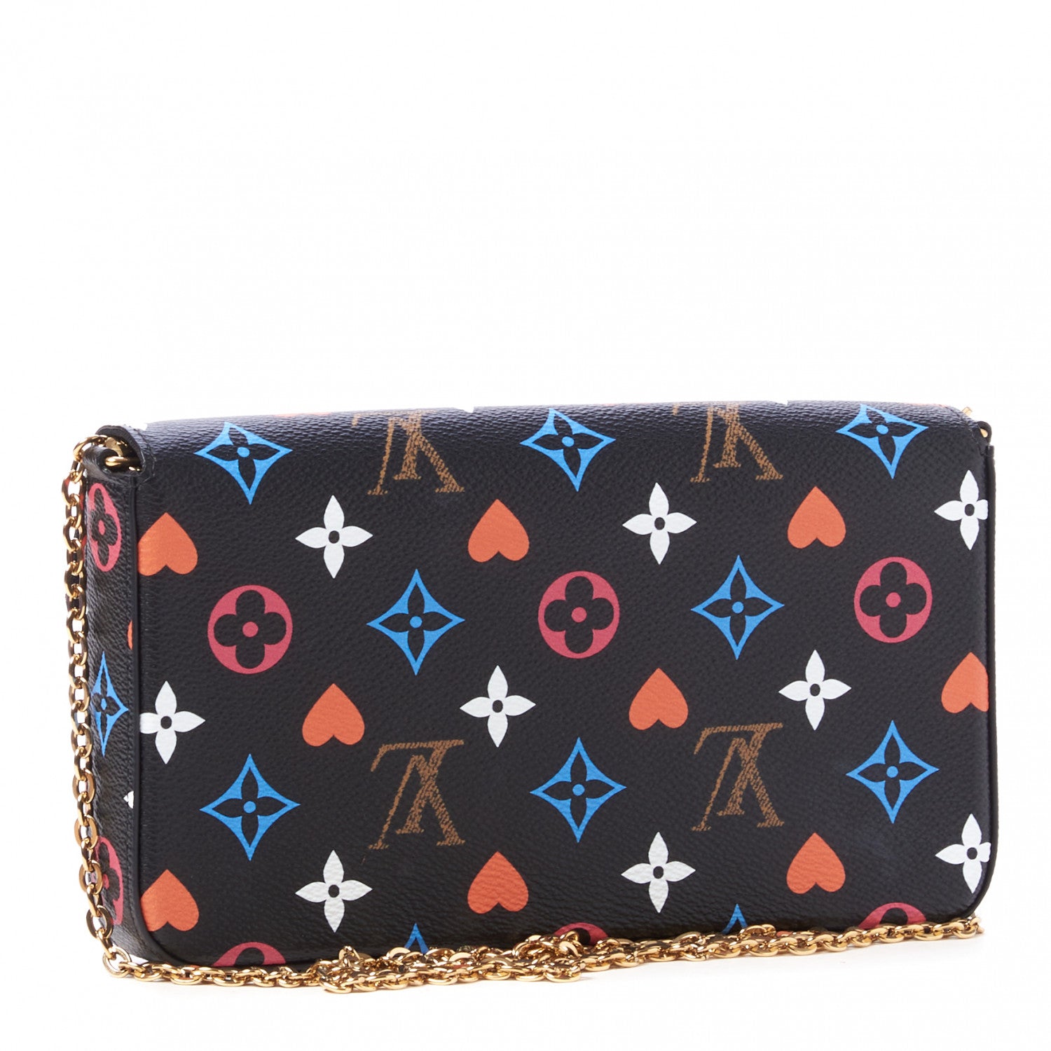 Louis Vuitton Game On Felicie Chain Wallet Black 4 of 10