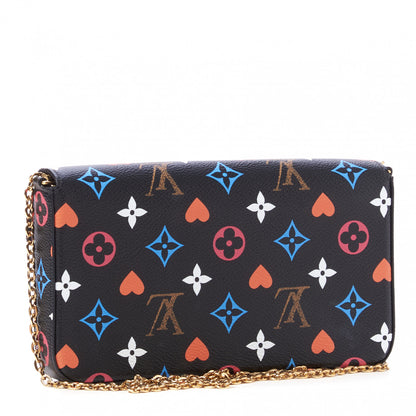 Louis Vuitton Game On Felicie Chain Wallet Black 4 of 10