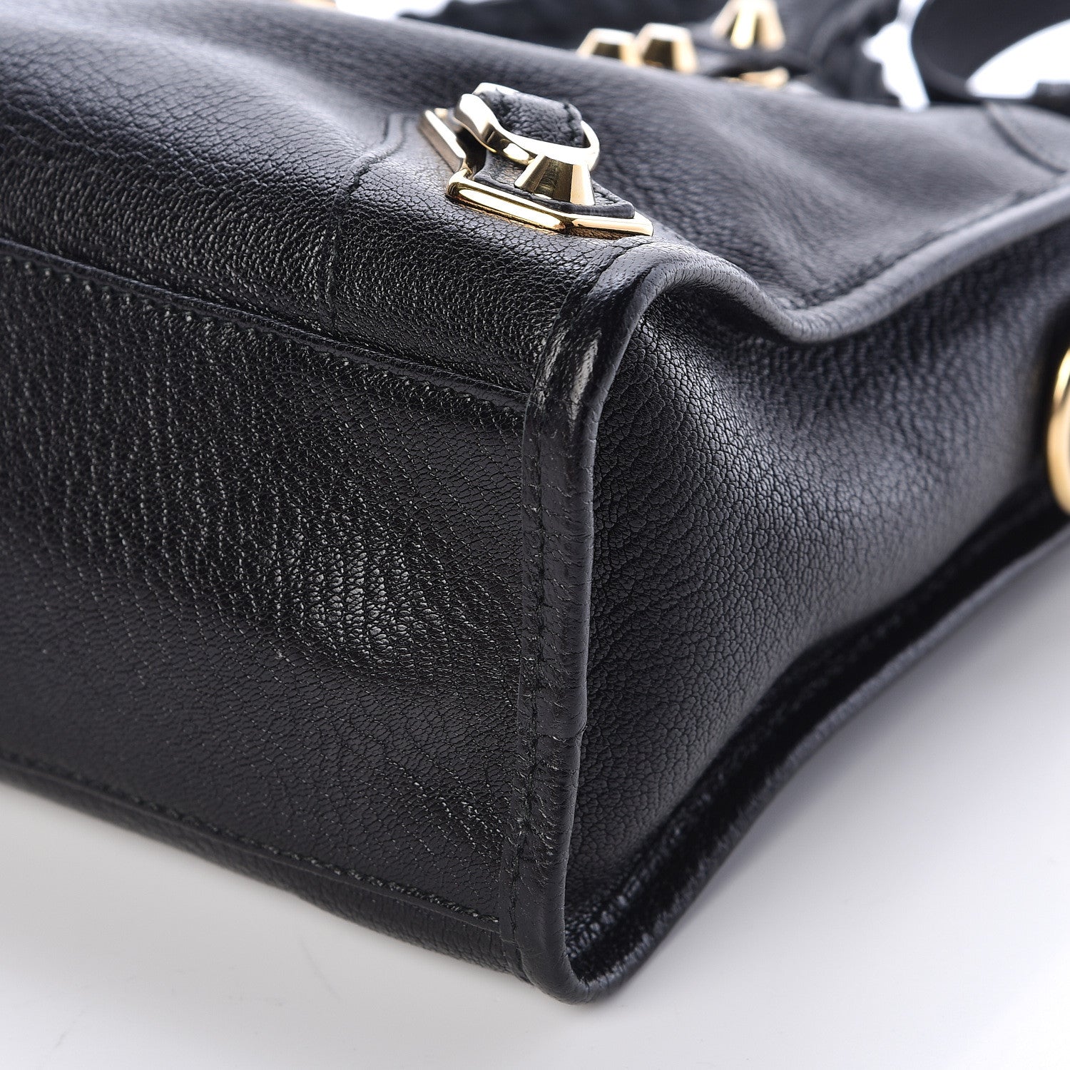 Balenciaga Chevre Gold Metallic Edge Hardware S City Black 10 of 10