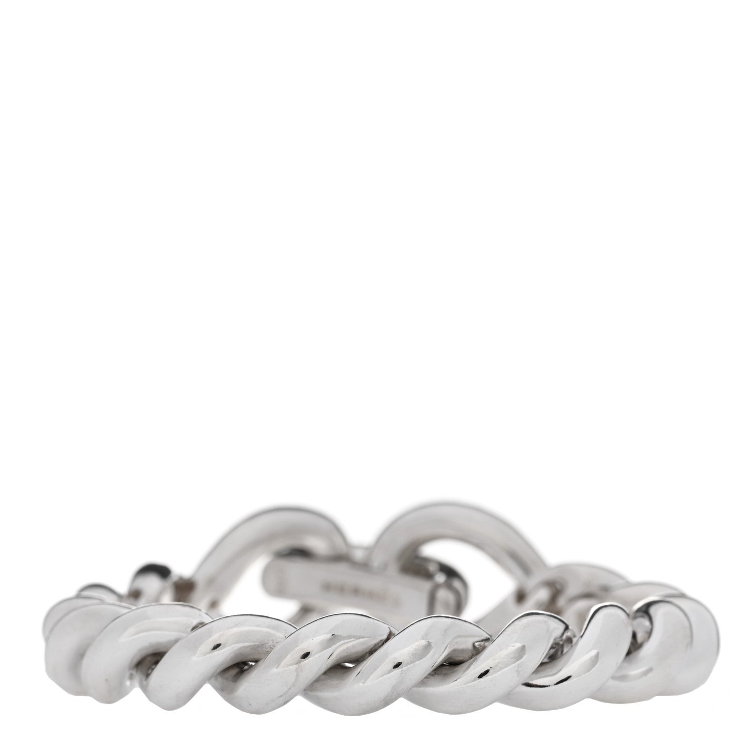 Hermes Sterling Silver MM Torsade Bracelet 2 of 3