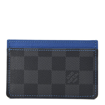 Louis Vuitton Damier Graphite Card Holder Blue 1 of 8