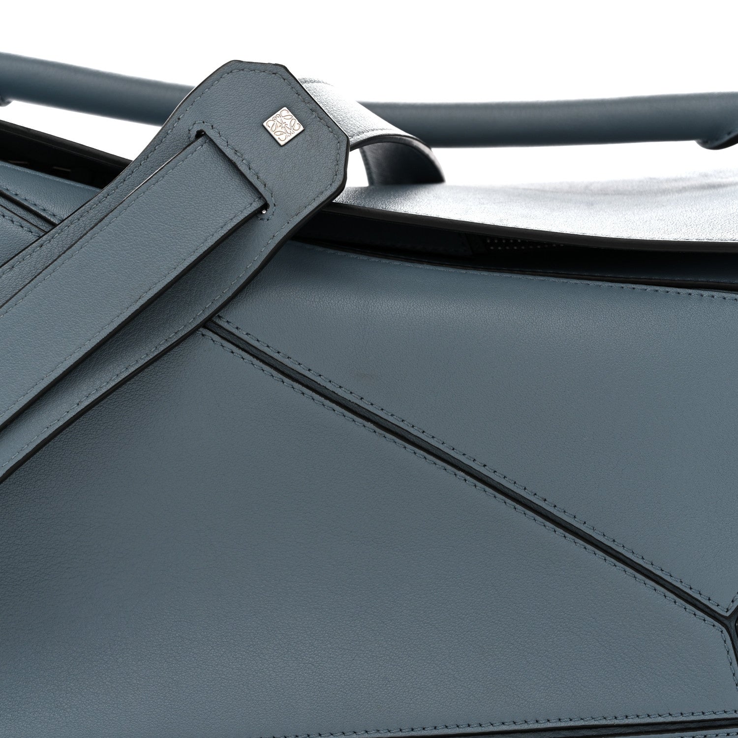 Loewe Calfskin Medium Puzzle Bag Stone Blue 8 of 11