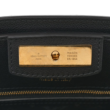 Louis Vuitton Calfskin Steamer PM  Black 8 of 9