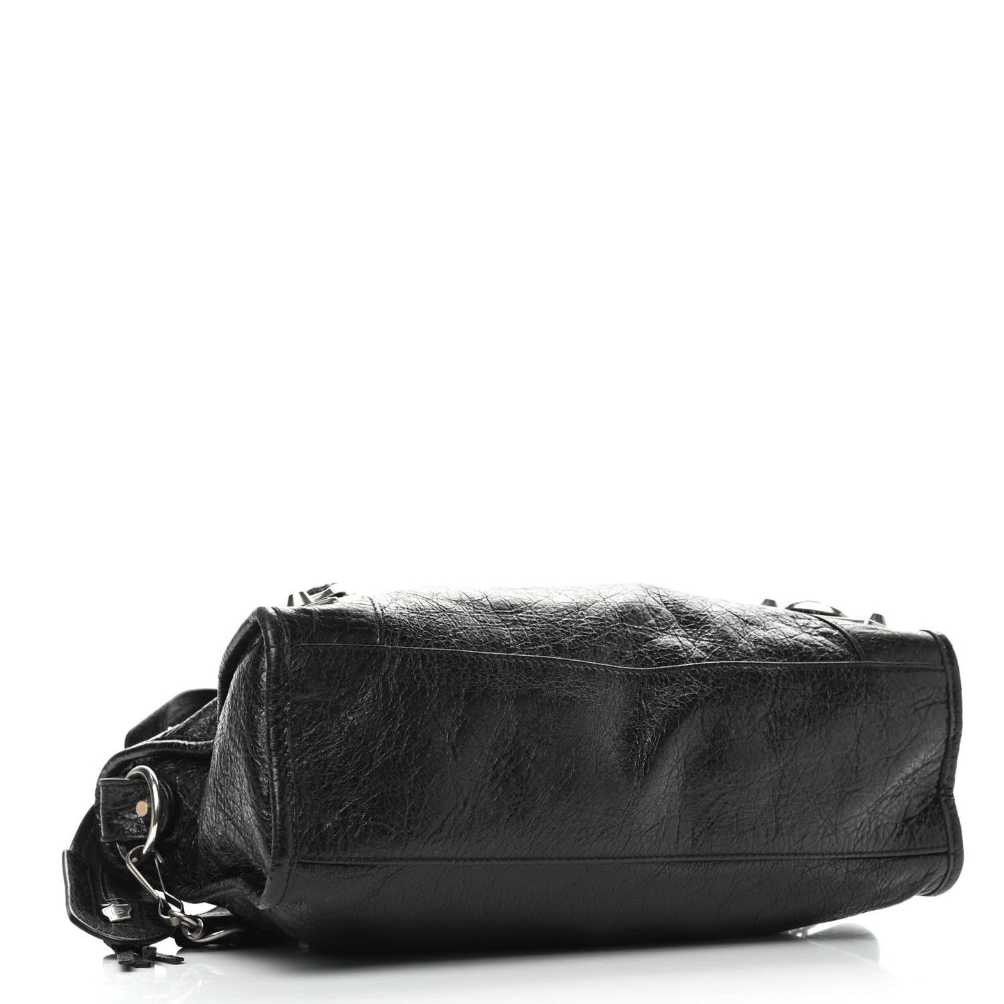 Agneau Silver Metallic Edge Hardware S City Black