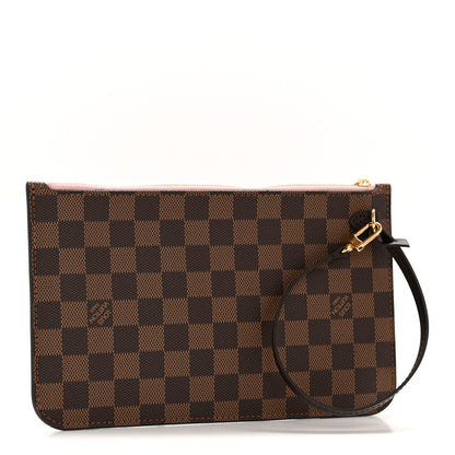 Louis Vuitton Damier Ebene Neverfull MM GM Pochette Rose Ballerine 3 of 9