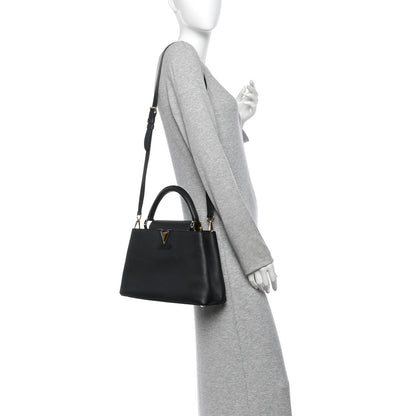 Louis Vuitton Taurillon Capucines PM Black 3 of 21