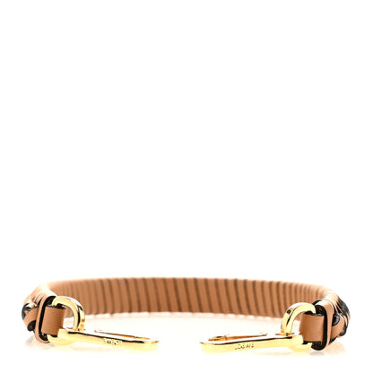 Loewe Calfskin Spiral Woven Short Strap Warm Desert 2 of 5