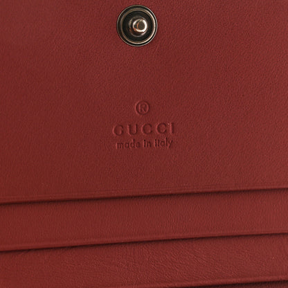 Gucci GG Supreme Monogram Blooms Card Case Wallet Beige Multicolor Dry Rose 5 of 6