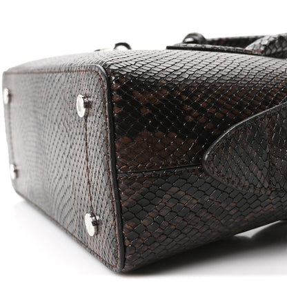 Stella McCartney Faux Snake Print Ryder Crossbody Bag Espresso 10 of 10