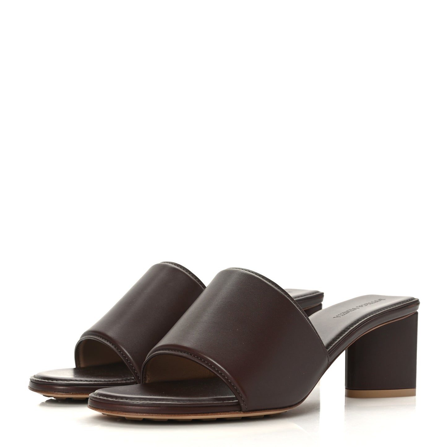 Vienna Calfskin The Band Mule Sandals 38 Bitter Chocolate