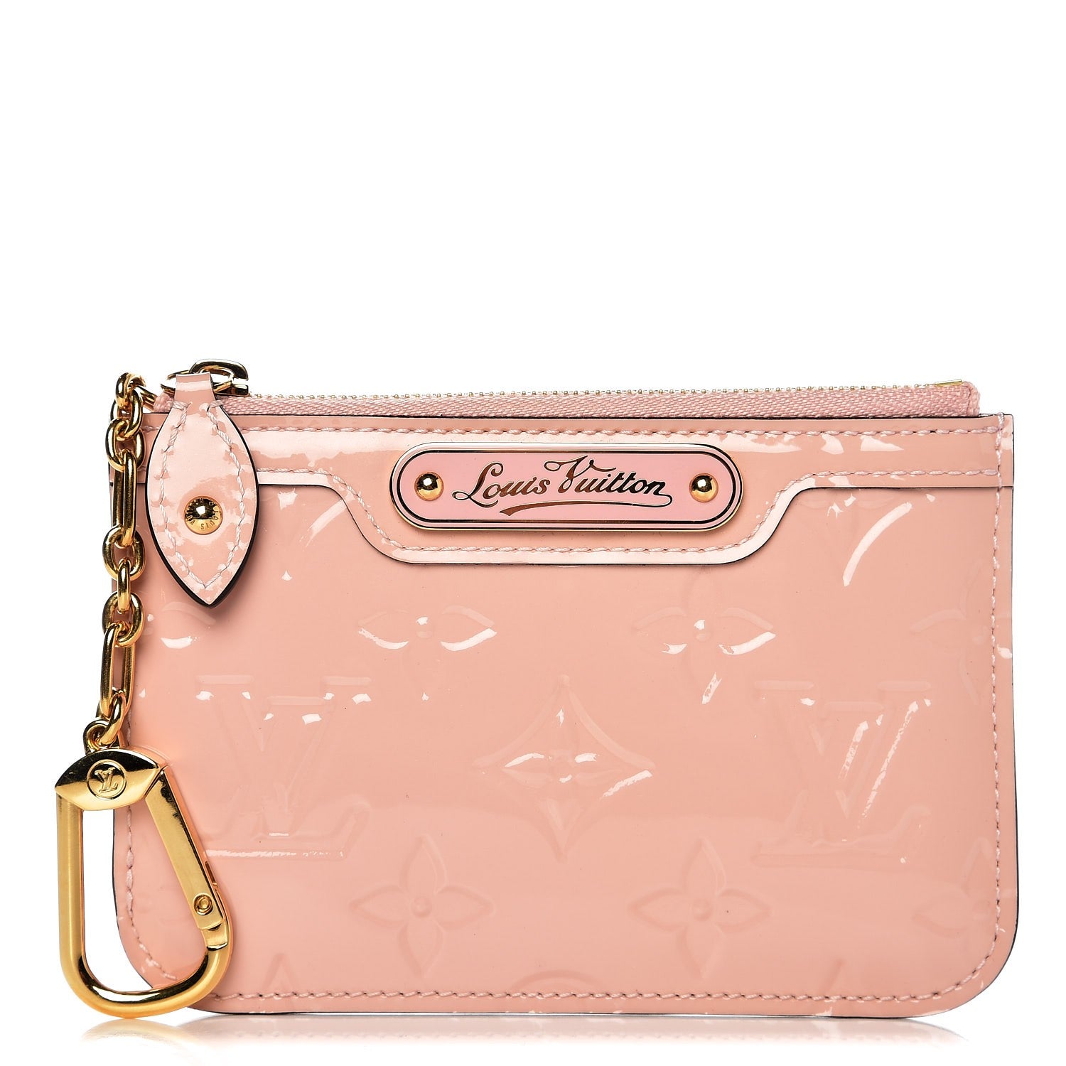 Louis Vuitton Vernis Key Pouch Rose Ballerine 1 of 7