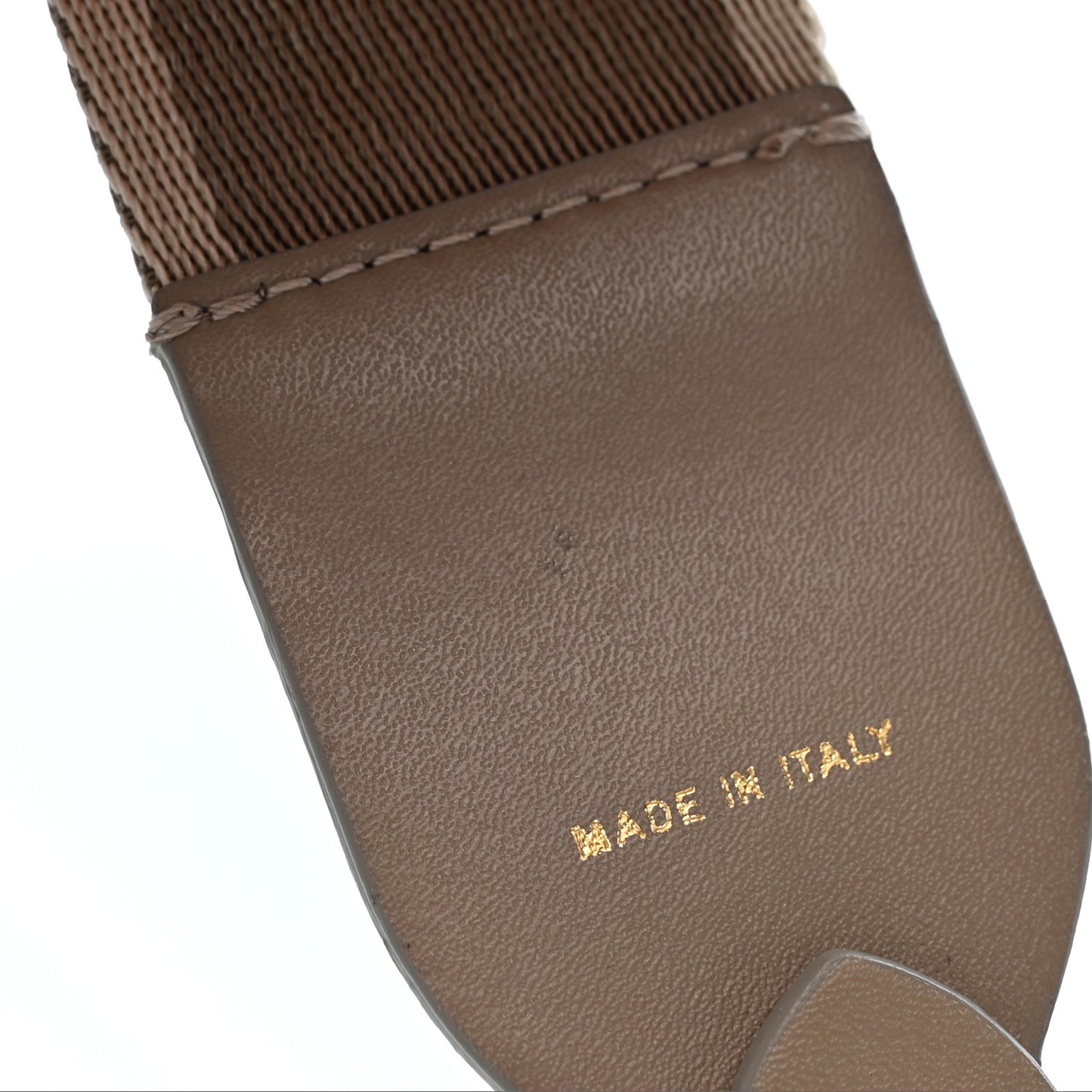 Ribbon Vitello Baltico Shiny Nappa Adjustable Strap You Tortora