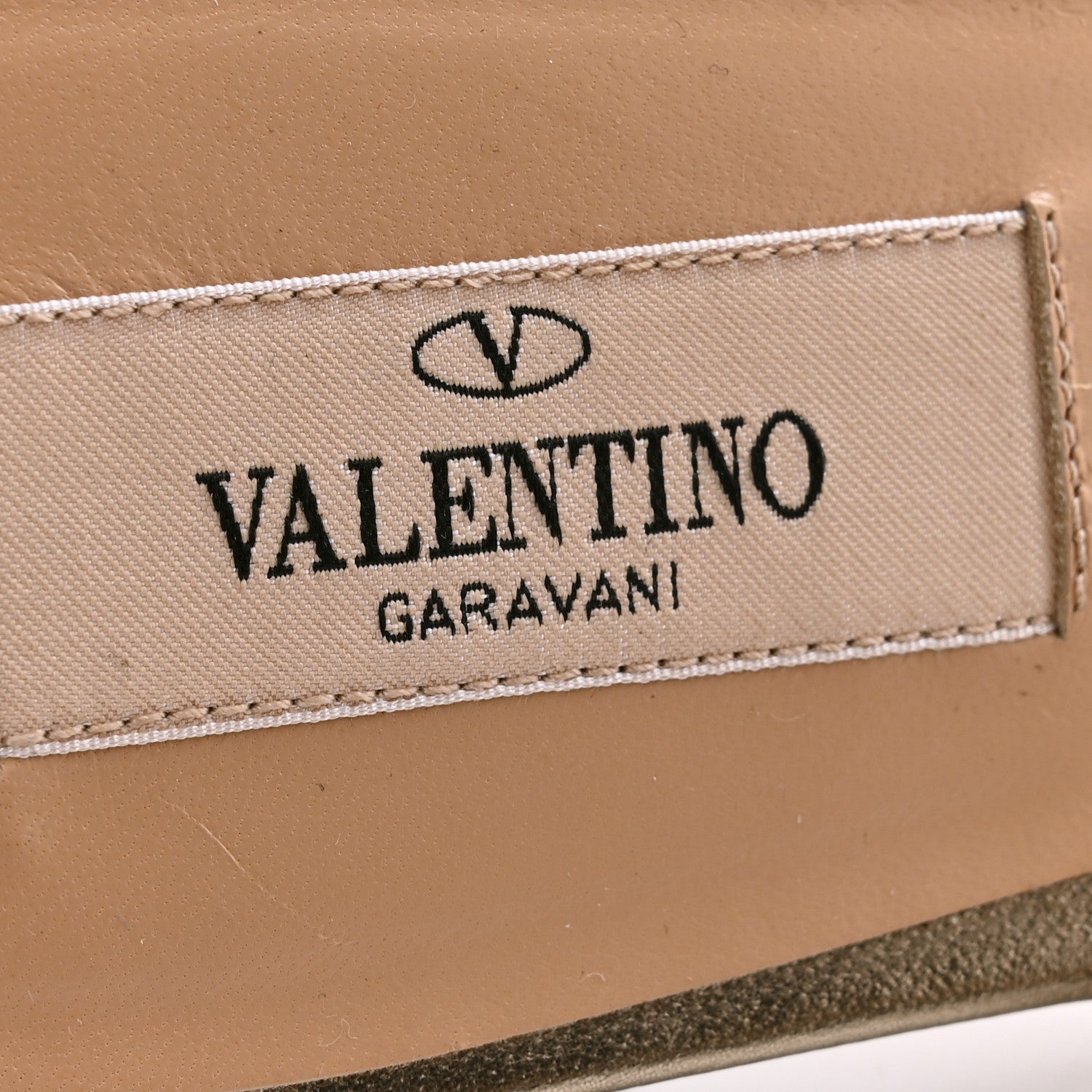 Valentino Garavani Metallic Calfskin Rockstud Ankle Wrap Flat Slide Sandals 39.5 Bronze 7 of 12