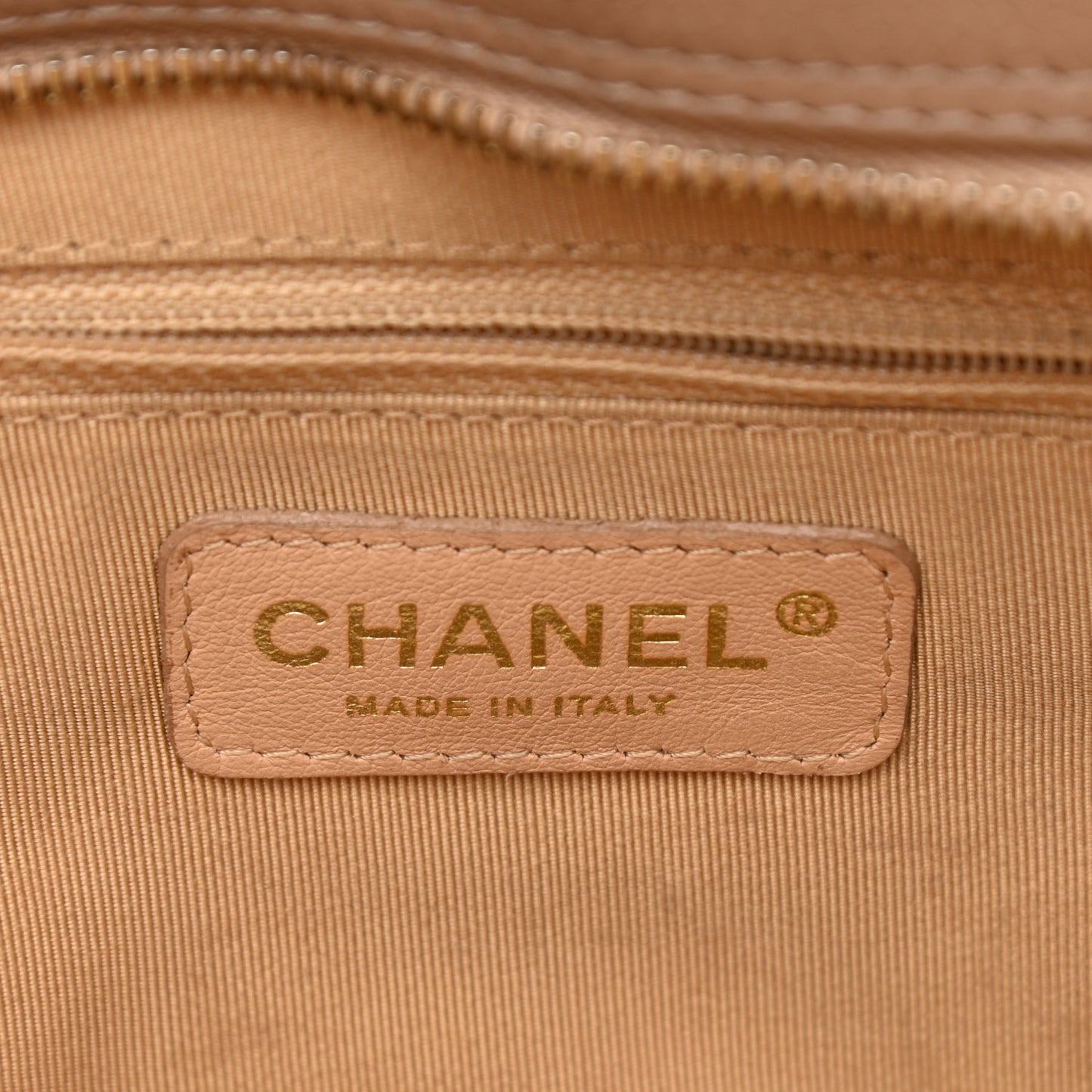 Caviar Quilted Small Bowler Beige