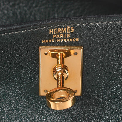 Hermes Veau Gulliver Kelly Ado Backpack 20 Vert Fonce 7 of 7