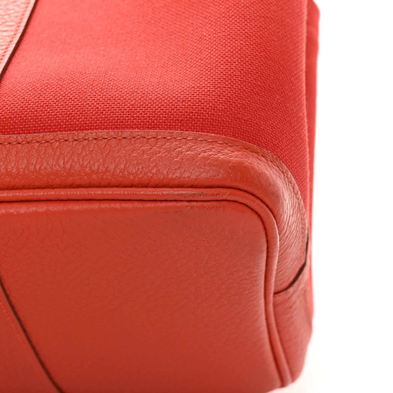 Hermes Toile Militaire Vache Country Garden Party Pockets 36 MM Rouge Tomate Capucine 13 of 17