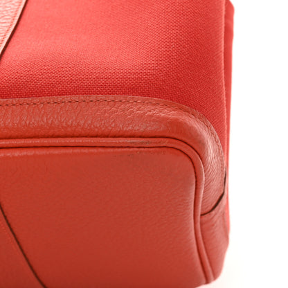 Hermes Toile Militaire Vache Country Garden Party Pockets 36 MM Rouge Tomate Capucine 13 of 17