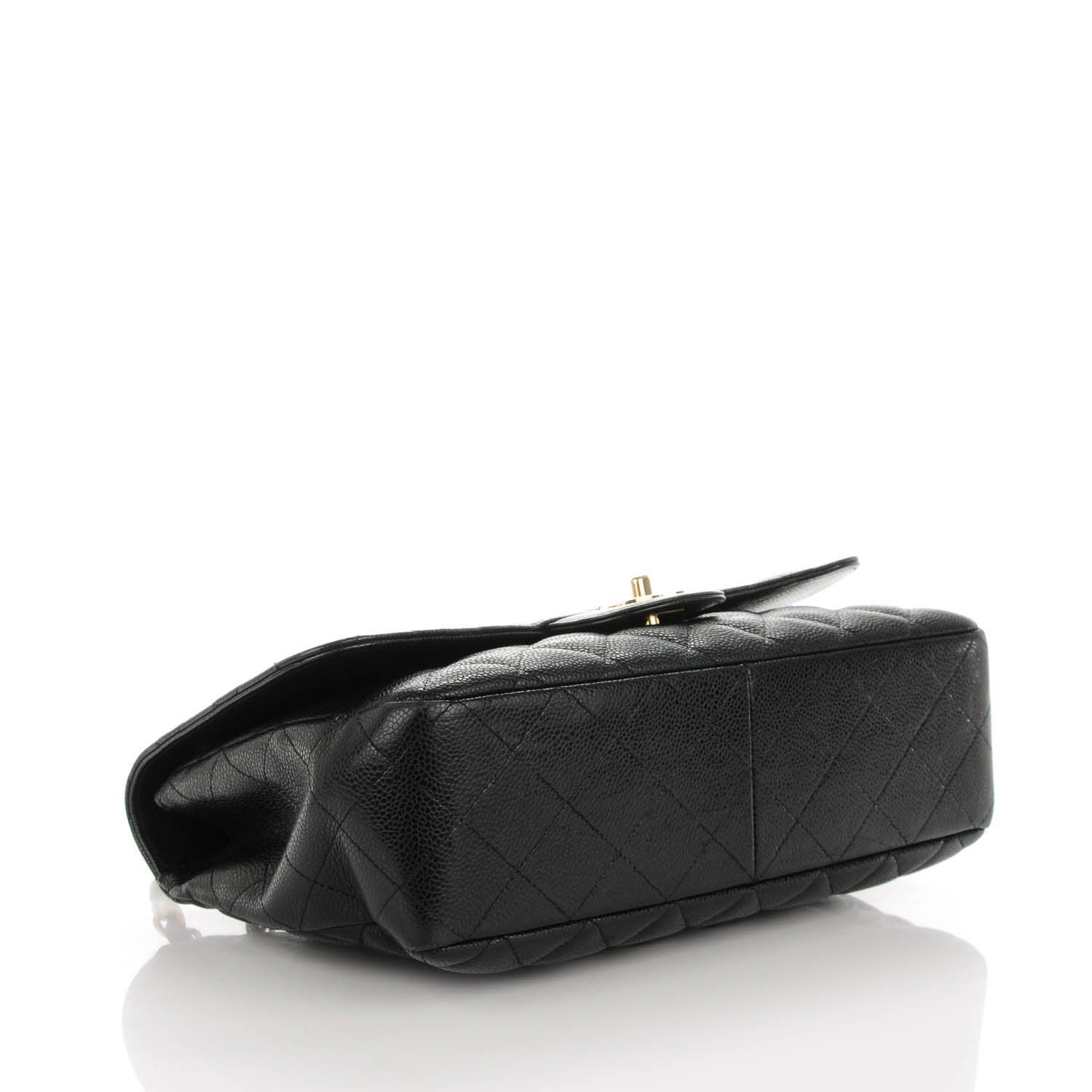 Chanel Caviar Quilted Jumbo Single Flap Black 4 of 10