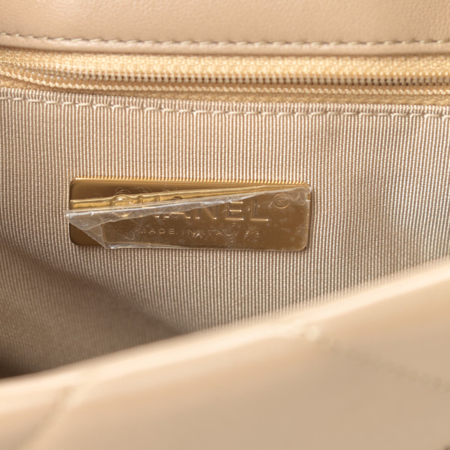 Chanel Lambskin Quilted Medium Chanel 19 Flap Dark Beige 6 of 11