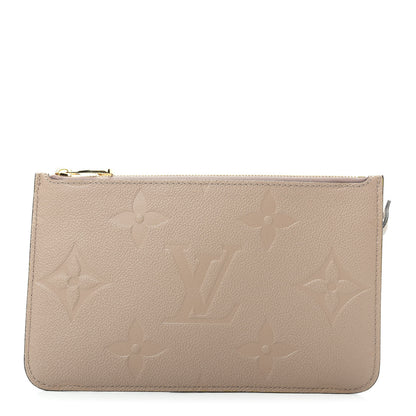 Louis Vuitton Empreinte Monogram Giant Neverfull MM Pochette Tourterelle 1 of 6
