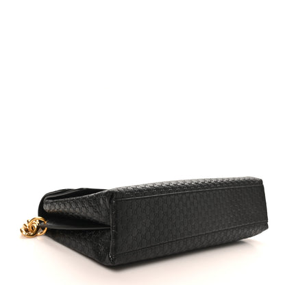 Gucci GG Grainy Calfskin Large Chain Shoulder Bag Black 4 of 10