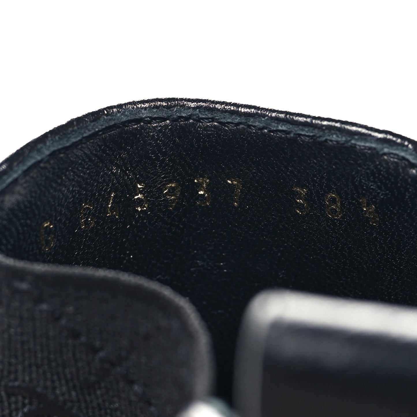 Calfskin Patent Cap Toe CC Short Boots 38.5 Black