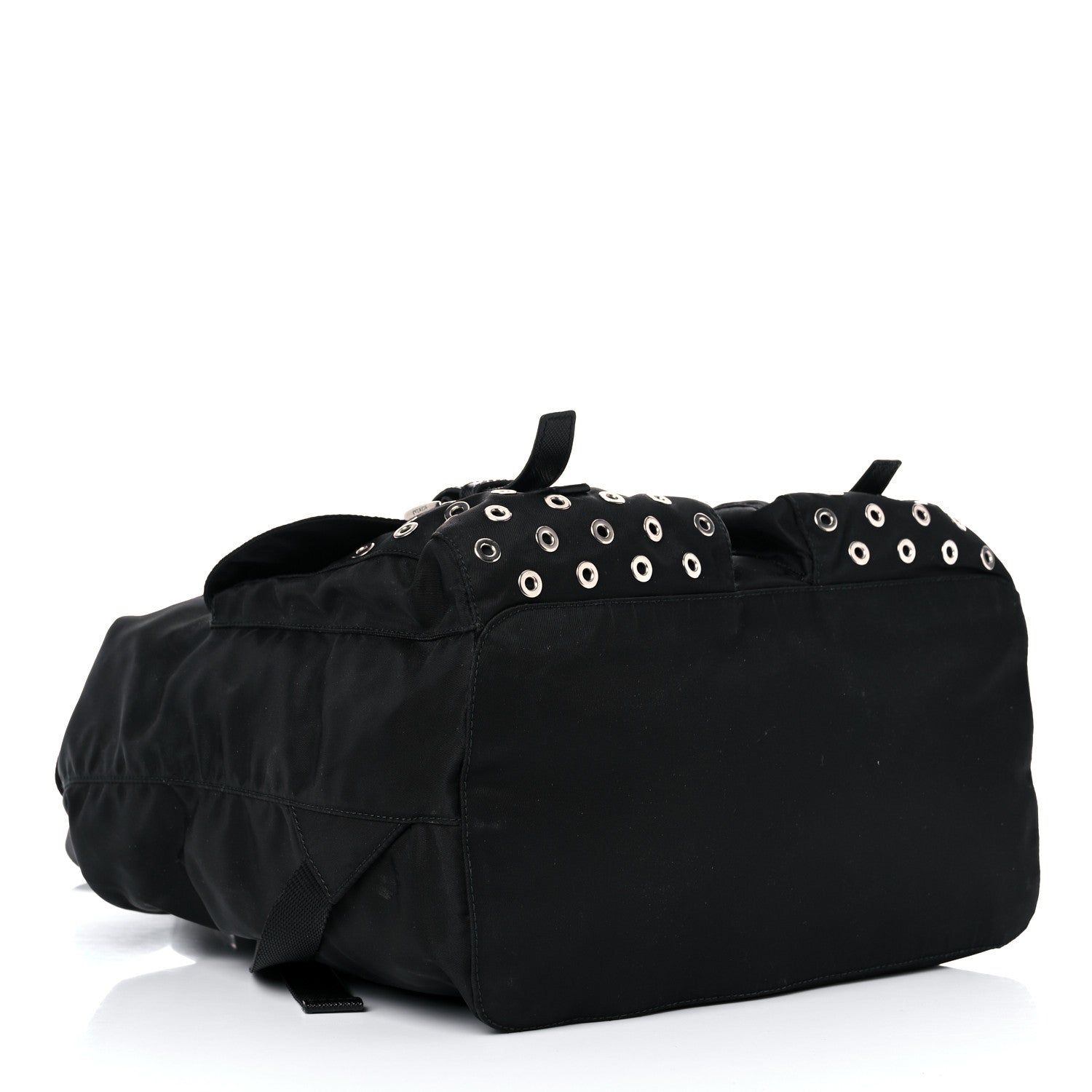 Prada Tessuto Nylon Grommet Backpack Black 4 of 21