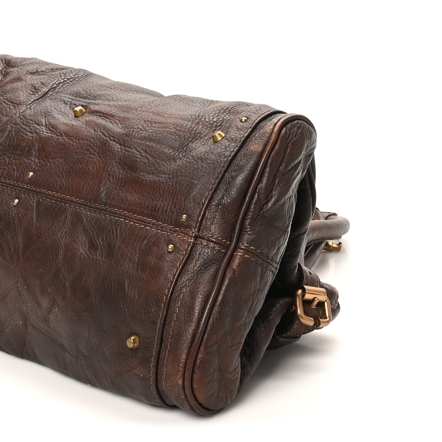Calfskin Medium Paddington Satchel Chocolate