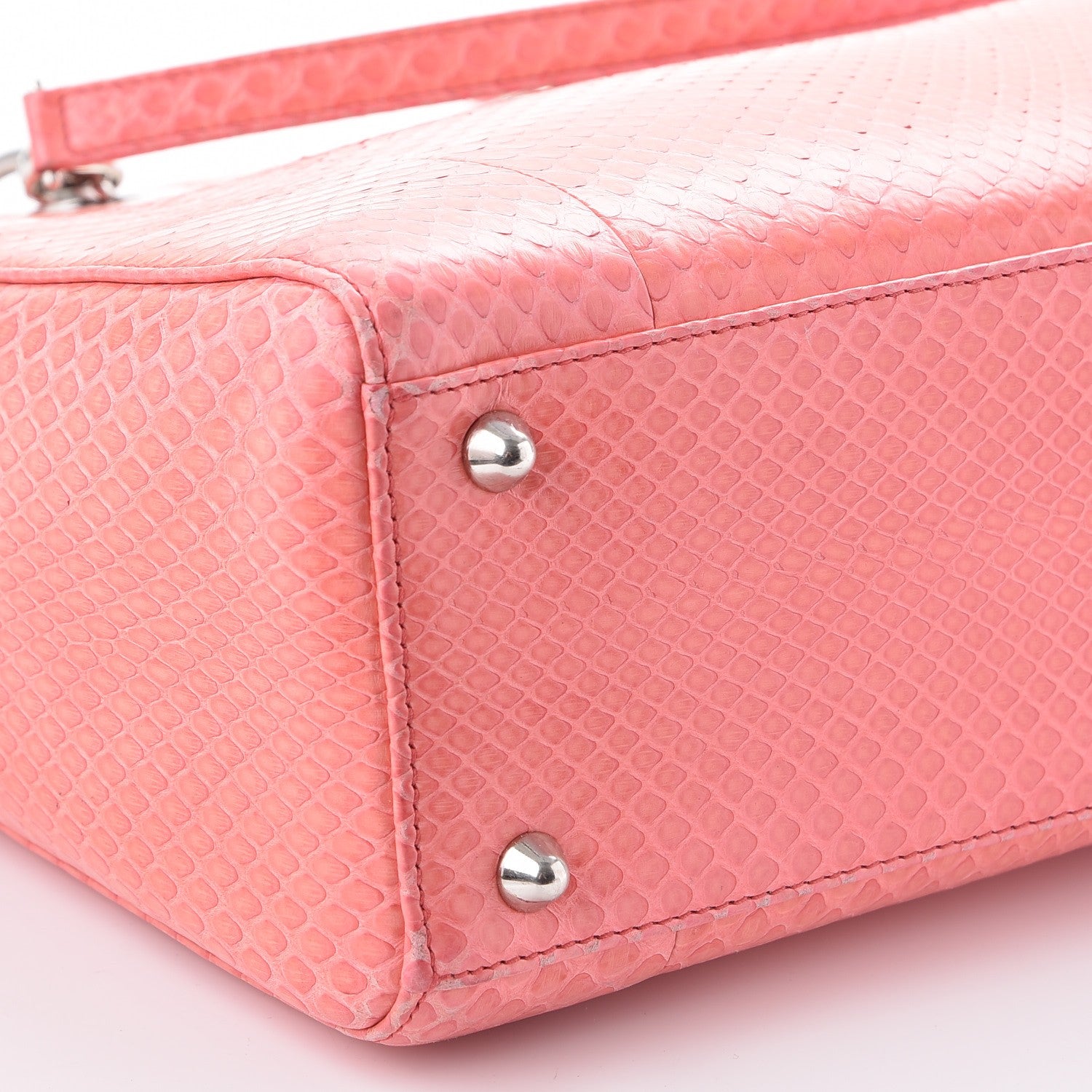 Christian Dior Python Large Lady Dior Pink 19 of 20