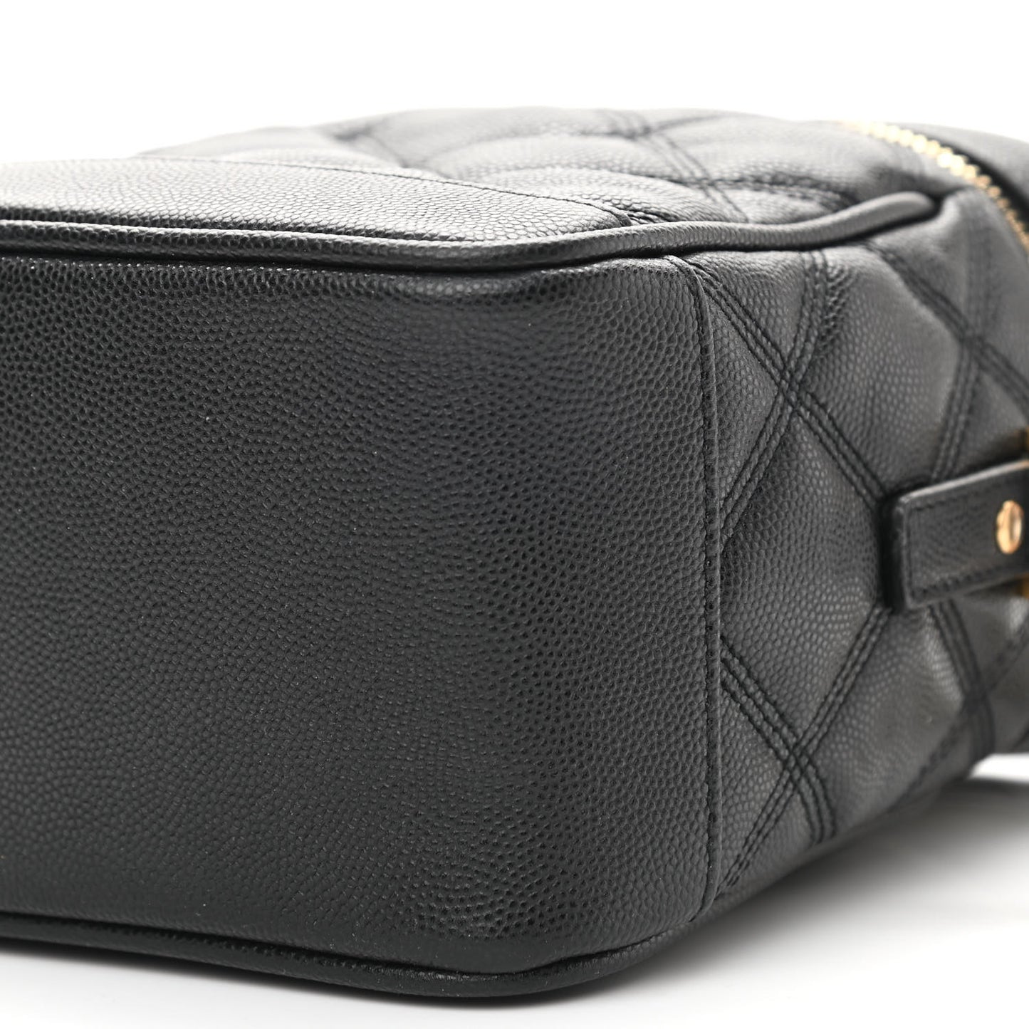 Grain de Poudre Quilted 80's Vanity Bag Black