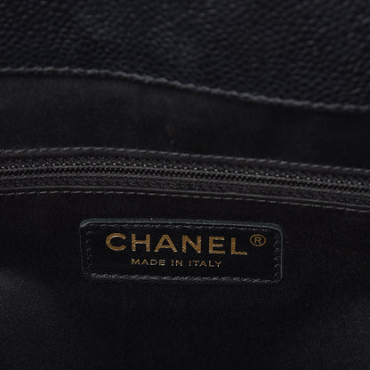 Chanel Caviar Quilted XL Grand Shopping Tote GST Black 6 of 9