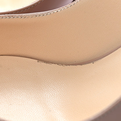 Christian Louboutin Patent Clare Sling 80 Pumps 40.5 Nude 11 of 12