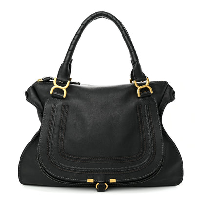 Chloe Calfskin Large Marcie Satchel Black 1 of 22