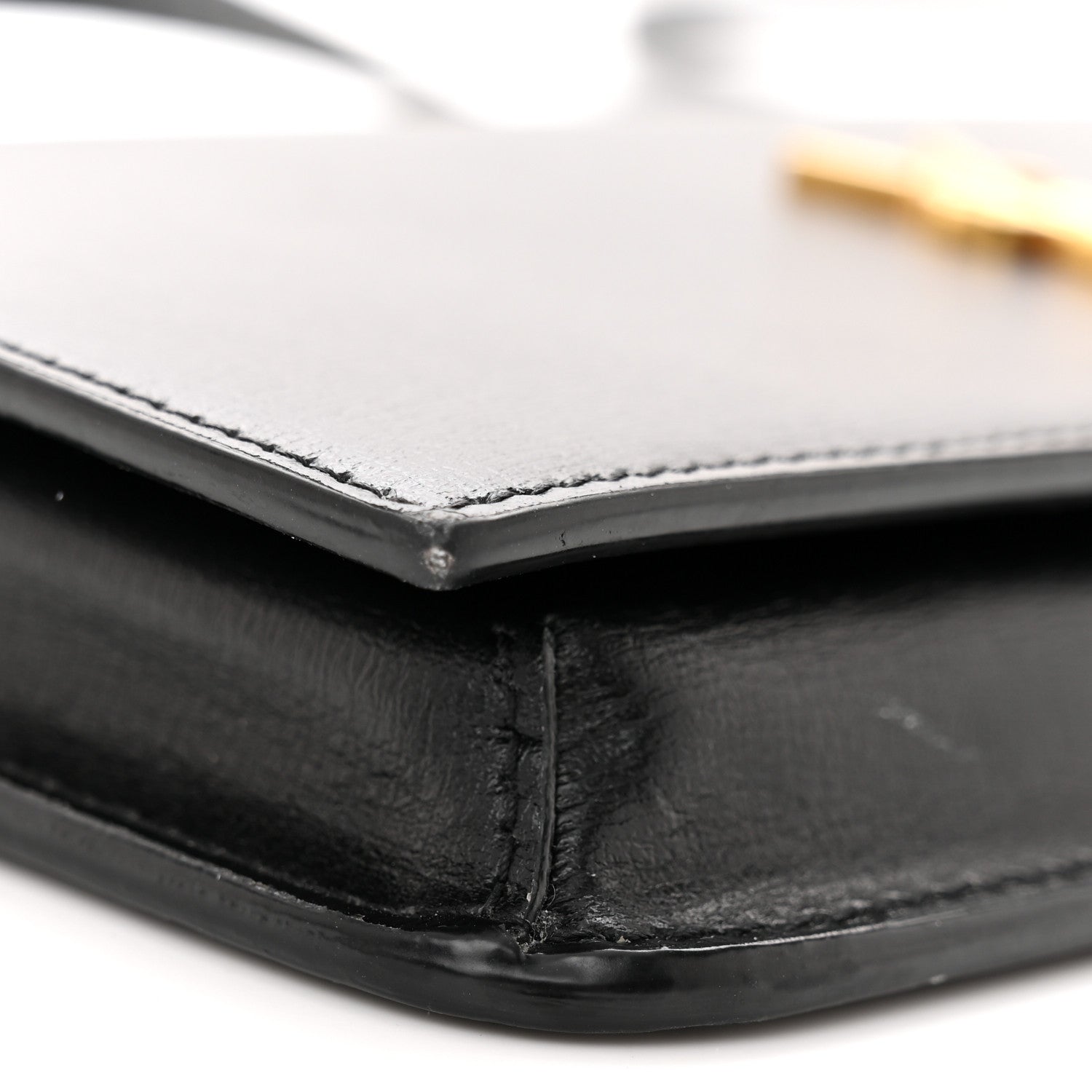 Saint Laurent Smooth Calfskin Monogram Phone Holder Crossbody Black 9 of 11