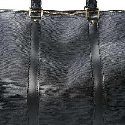 Louis Vuitton Epi Keepall 55 Black 7 of 9
