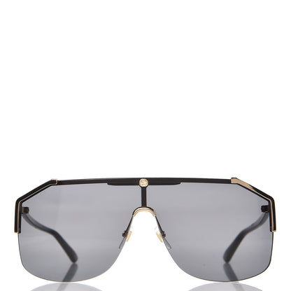 Gucci Metal Rimless Square Sunglasses GG0291S Black Gold 2 of 6