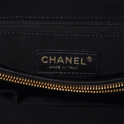 Chanel Calfskin Quilted Small Chain Me Tote Black 6 of 8