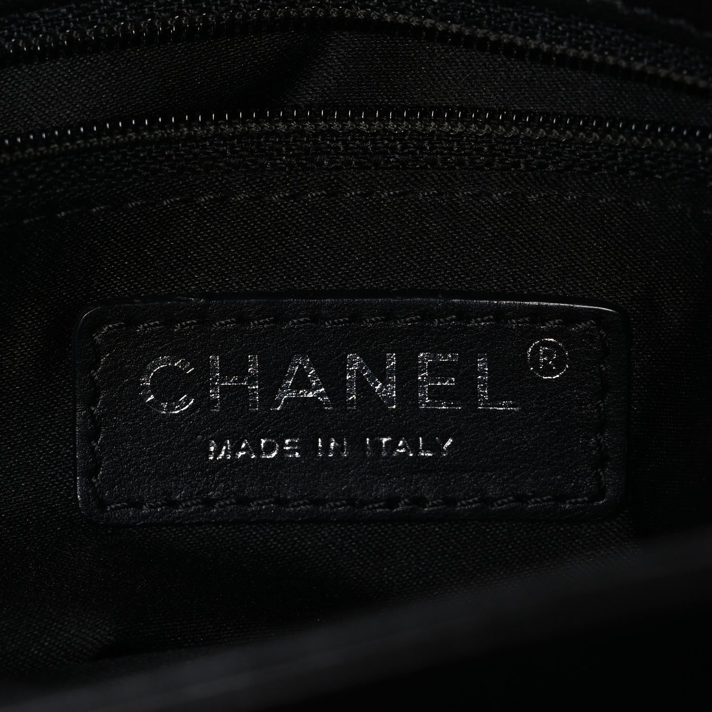 Lambskin Quilted Jumbo 3 Flap Black